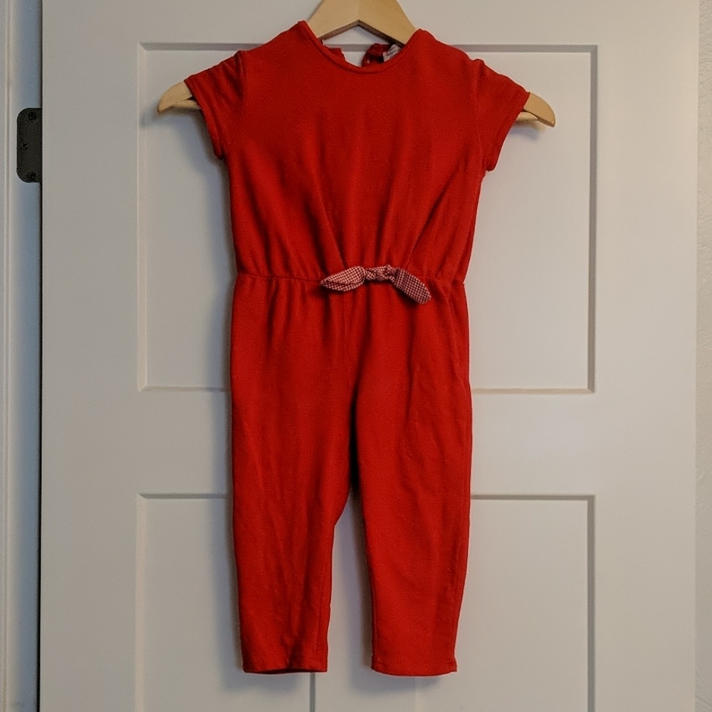 Baby Girl Zara Collection Red One Piece with bow